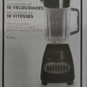 BLACK+DECKER Countertop Blender with 6-Cup Glass Jar, 10-Speed Settings, Black, BL2010BG