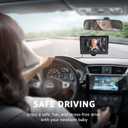 Baby Car Camera, HD Display Baby Car Mirror with Night Vision Feature, 4.3 inch Baby Car Camera with Monitor Wide Clear View, Backseat Camera Rear Facing to Observe Babys Every Move