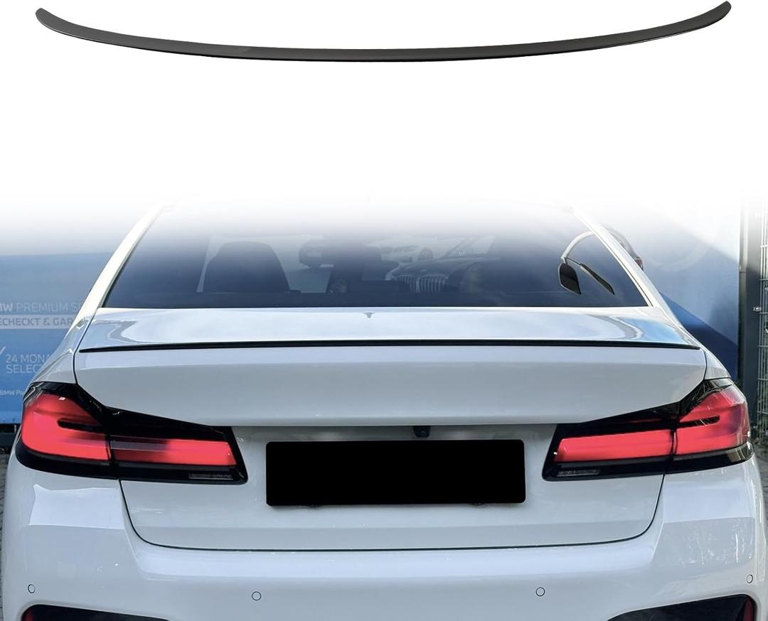 Gloss Black Rear Spoiler Wing Compatible with BMW 5 Series G30, M5 F90 2017-2023, Trunk Spoiler for 530i, 540i