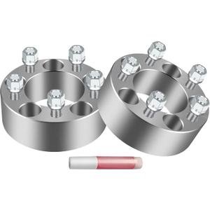 5x4.5 Wheel Spacers 5 Lug, 2" Wheel Spacers for J-e-e-p TJ XJ YJ ZJ KJ KK, 5x114.3mm with 1/2" Studs for 1983-2011 Ranger, for 1991-2010 Explorer, for 1987-2006 Wrangler (2PCS+Silver)