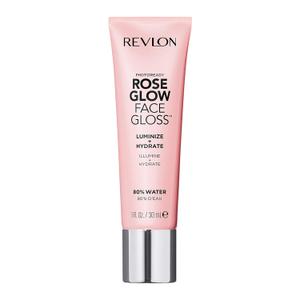 Revlon PhotoReady Face Gloss Rose Glow Primer, Makeup for All Skin Types, Hydrates, Illuminates & Moisturizes, Infused with Glycerin & Olive Oil Extract, 80% Water, 1 Fl Oz (Pink)