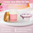 6 Pack Candles for Home Scented,Jar Candles,Lavender Candle,Aromatherapy Candle Gifts Set for Women,Long Lasting Scented Candles Gift for Birthday Mother's Thanksgiving Day Present (White)