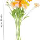 PRETYZOOM 8pcs Artificial Flower Bouquet Realistic Simulation Flowers for DIY Home Decoration Wedding Arrangements and Floral Ornaments Mixed Colors Yellow Pink Orange