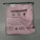 Verdusa Women's Straight Leg Pants Drawstring High Waisted Casual Loose Trousers with Pockets (Pink, M)