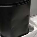 SONGMICS Bathroom Trash Can, 1.6 Gallon (6 L) Small Toilet Garbage Bin with Lid, Soft-Close, Stainless Steel, Pedal, Inner Bucket, Bedroom, Ink Black ULTB016BZ01