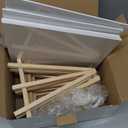 Canvas Boards with Easel for Painting 6 Pack 8 x 10 Inch Small Canvases Panels with Pine Easels Beginner PaintingKit for Acrylic Oil Watercolor Crafts Sip and Paint Art Party