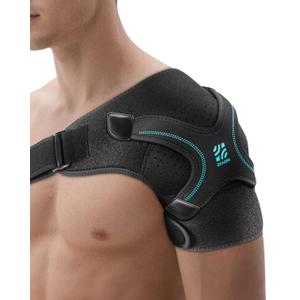 Shoulder Brace, Rotator Cuff Support and Arm Sling for Pain Relief & Injury Recovery, Breathable Compression Sleeve for Strain & Dislocation Prevention, Adjustable for Left and Right Arm, Men & Women