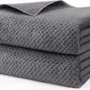 HOMEXCEL Bath Sheets Towels Set Pack of 2 (35 x 70 Inches), Ultra Soft Bath Towels for Bathroom, Lightweight and Quick Drying Towel for Body, Yoga, SPA, Fitness, Grey