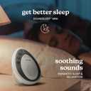 Homedics White Noise Sound Machine, Small Travel Sound Machine with 4 Relaxing Nature Sounds, Portable Sound Therapy for Home, Office, Nursery, Auto-Off Timer, by Homedics