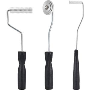 Fiberglass Roller Tools Kit, 3pcs Fiberglass Resin Laminating Bubble Roller Set for Tub Shower Bathtub Boat Repair