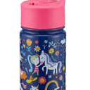 Simple Modern Kids Summit Water Bottle with Straw Lid | 14oz Stainless Steel Cup Insulated Tumbler Tumbler for Girls, School | Unicorn Rainbows