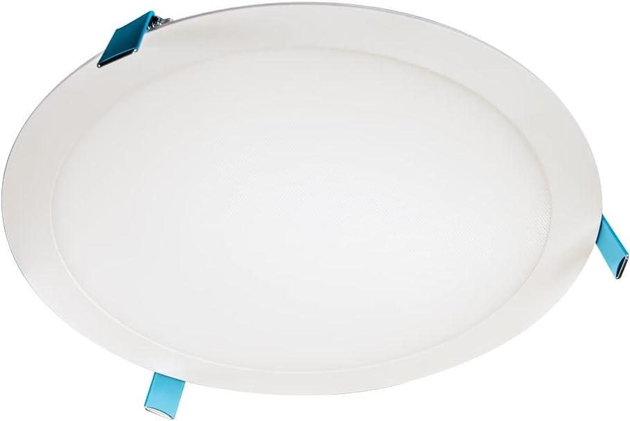 HALO HLB 12 Inch LED Recessed Light, Thin Canless w/Selectable Lumens and Color Temperatures, 0-10V Dimming, 120-277V Input - HLB12LS9FSE010MWR