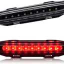 Third 3rd Brake Light LED for 2006-2010 Dodge Charger, High Mount Rear Brake Lights Assembly for 06-10 Charger, Waterproof Center Cab Lamp Stop Light (Black)