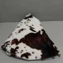 Christmas Tree Skirt 30/48inches, Cow Stripe Plush Faux Fur Christmas Tree Skirt Xmas Tree Skirt for Christmas Decorations Home Party Holiday Decor Cow (30 Inch/ 78 CM)