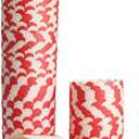 100 Pack Muffin Liners Baking Paper Cups Red and White Stripes Cupcake Liners Elegent Muffins Baking Cups Cupcake Wrappers for Birthday Parties, Weddings, Bottom Dia 2.36 Inch