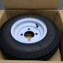 4.80-8 4.80x8 480-8 4.80-8 Trailer Tires with 8 in Rims, 4 Lug on 4 in, Load Range C, 6PR