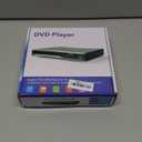 DVD Player, Region Free DVD Players for CD/DVD's, Compact DVD Player Supports NTSC/PAL System with AV Stable Outputs/USB 128G Input, Contains Remote Control and RCA Cable-Not Support HDMI
