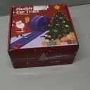 MozoaLata Flexible Race Track for Kids 15ft Race Car Track, Rolls Up Portable Racetrack Compatible with Hot Wheels & Diecast 1/64th Cars,2025 Christmas Birthday Gift, (2 Lane Tracks - Blue)