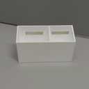 BEYGORM Magnetic Dry Erase Marker Holder for Whiteboard, Non-slip Acrylic Magnet Pen Holder for Fridge Refrigerator, Locker Organizer for Work, Locker Accessories, Pencil Cup for Desk(White)