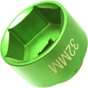 32mm Oil Filter Socket Wrench, for Ecotec TDI GM VW Polaris Chevrolet BMW Mini Volvo Audi Fuel Filter/Oil Filter Cap socket Removal Tool (Green)