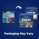 Tena Protective Adult Incontinence Underwear for Men, Maximum, XXLarge, Gray, Disposable, 56 Count (Waist Size 55in-66in)