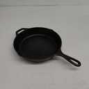 Lodge Seasoned Cast Iron Skillet - 12 Inch Ergonomic Frying Pan with Assist Handle, black