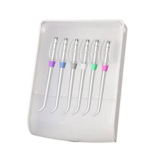 Water Flosser Replacement Tips for Waterpik, 6-Pack Waterpik Flosser Replacement Tips Accessories Attachment Heads - Classic Jet Tips Set JT-100E & Storage Case