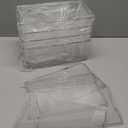 6 Pack Large Clear Plastic Storage Bins,Plastic Containers with Handle for Pantry Organizer and Storage,Perfect for Kitchen,Fridge,Cabinet, Closet,Bathroom Under Sink Storage