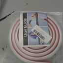Cord Hider Raceway Kit, 78 inch Wall Cable Hider for 1 Cable, Silicone Material Hiding Wall Mount TV Powers Cords in Home Office, W0.59 H0.39in White