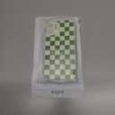 MINSCOSE for iPhone 14 Case Aesthetic Checkered Plaid Checkerboard Design Pattern,Trendy Slim TPU Shockproof Protective Full Camera Protection Phone Cover-Green