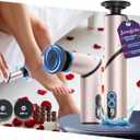 5-in-1 Professional Electric Callus Remover for Feet(Portable & Foldable), Removes 99.92% of Calluses in 3 Mins, Eectric Foot Callus Remover Pedicure Kits with 10 & 40 Grit Pads for Smooth Feet, Pink