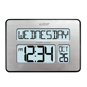 Atomic Digital Wall Clock With Backlight For Low Vision- 2In. Display