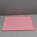 MateeyLife Silicone Cat & Dog Food Mat for Floors Waterproof, Anti-Slip Dog Bowl Mats for Food and Water, Pet Feeding Mats with Lip to Prevent Spills, Pet Placemat for Messy Drinkers to Protect Floors (18''12'', Pink)