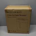 BONSEN Shredders for Home Office, 8-Sheet Cross Cut Credit Card Shredder, Small Paper Shredder for Home Use with 4 Gal Bin, P-4 High Security Level, White (S3101-W)