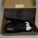 PATPAT Boys Girls Dress Shoes,Oxford Loafers Formal School Shoes for Toddler Little Big Kids (Black) Size: 6 Toddler