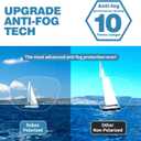 Robee Swimming Goggles, Adult Polarized Swim Goggles for Men Women Youth, Water Pool Glasses (Black, Smoke, Polarized)