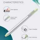 USI 2.0 Stylus Pen w Chromebook 4096 Levels Pressure,Rechargeable,Support tilt Feature,PalmRejection, USB-C Charge .Compatible w Lenovo, HP, ASUS,Acer, Dell, Chromebook,2 Extra PenTips.