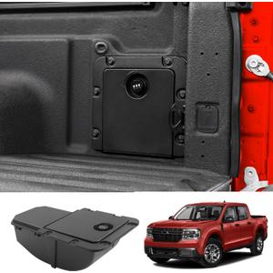 Mabett Bed Cargo Partition Storage Bin with Code Lock Compatible with Ford Maverick XL 2025 2024 2023 2022 Accessories, Rear Truck Side Organizer Fit Maverick XL