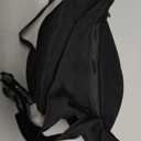 Fanny Pack for Men Women,Crossbody Waist Bag Pack,Belt Bag for Travel Walking Running Hiking Cycling,Easy Carry Any Phone,Wallet (Black)