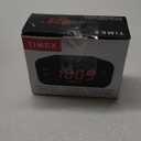 Timex Alarm Clock with Large Display, Includes 120V Power Adapter – Black (T121B)