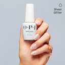 OPI GelColor LED Cure Gel Nail Polish | White, Gray & Black Shades | Salon-Quality Shine, Long-Lasting Wear | Easily Soak Off Removal | Vegan & HEMA Free | 0.5 Fl Oz (Optical Nailusion | Opaque Bright Iridescent White Glitter)