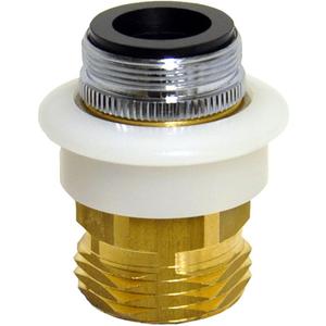 Danco 10521 Dual Thread Dishwasher Snap Coupling Adapter, 15/16-27 X 55/64-27 Male, 1.5 Gpm, No Size, golden white black