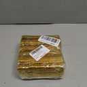 100PCS Gold Mini Square Baroque Dessert Display Trays, Elegant Plastic Serving Plates for Small Cakes, Candy, Appetizers at Weddings, Parties, Hotels, 3.15x3.15 Inch