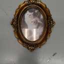 Oval Vintage Picture Frame, 4x6 Gold Oval Antique Frame, Vintage Picture Frame Tabletop and Wall Mount Antique Frame, Picture Small Frames Classic Wall Art Valentine Decorations, Bronze Gold
