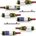 Wall Mounted Wine Rack: Metal Wall Wine Bottle Holder - for Wine Cellar Home Kitchen Bar Decor - 8Pcs