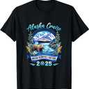 Matching Family Friends And Group Alaskan Alaska Cruise 2025 T-Shirt XL