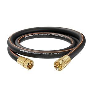 Giraffe Tools Leader Hose 6ft x 5/ 8", Short Water Hose Heavy Duty for Hose Reel, Lightweight, Flexible with Female Female Fittings 