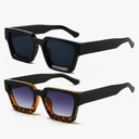 AIEYEZO Square Sunglasses for Women Men Square Thick Frame Sun Glasses Simple Designer Style Shades