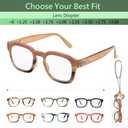 Women Reading Glasses Trendy Readers Blue Light Filtering Glasses +0.00 +1.25 - +3.00 (Brown / Beige)