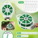 207 Pcs Flower Arrangement Supplies Florist Garden Tool Gift Kit for Women Mother's Day Include Pink Tool Bag Thorn Remover Rose Stripper Outdoor Hand Tools Stem Pruning Shear Gloves Stem Wire Etc